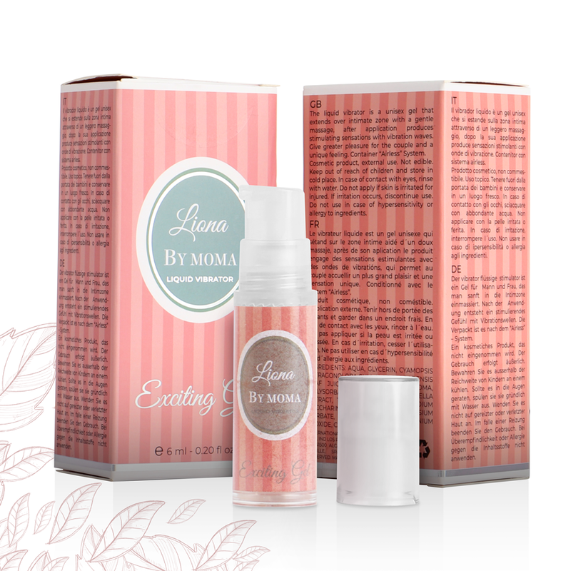 LIONA BY MOMA - VIBRADOR LIQUIDO EXCITING GEL 6 ML / NUBE DE ALGODÓN