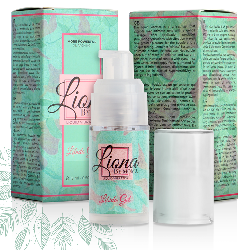 LIONA BY MOMA - VIBRADOR LIQUIDO LIBIDO GEL 15 ML / NUBE DE ALGODÓN