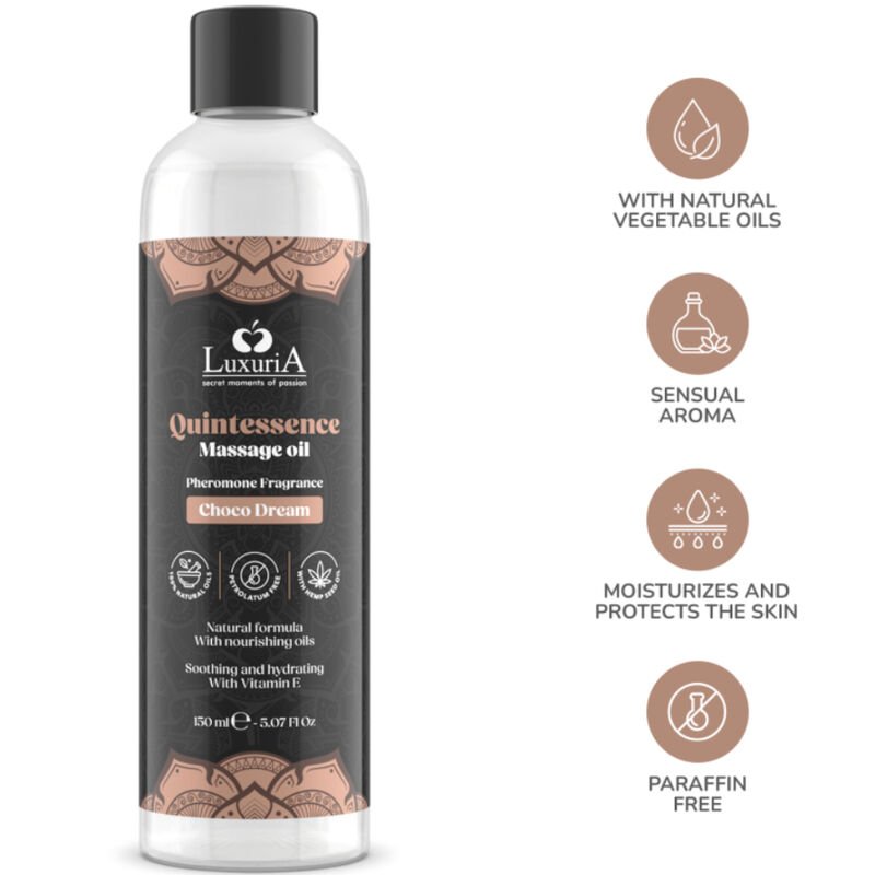 INTIMATELINE LUXURIA - ACEITE DE MASAJES CHOCOLATE 150 ML - Imagen 3