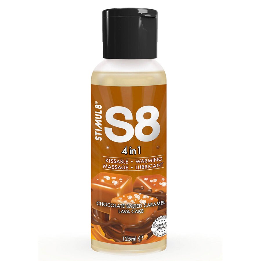STIMUL8 - S8 4 EN 1 LUBRICANTE POSTRE CHOCOLATE Y CARAMELO SALADO 125 ML