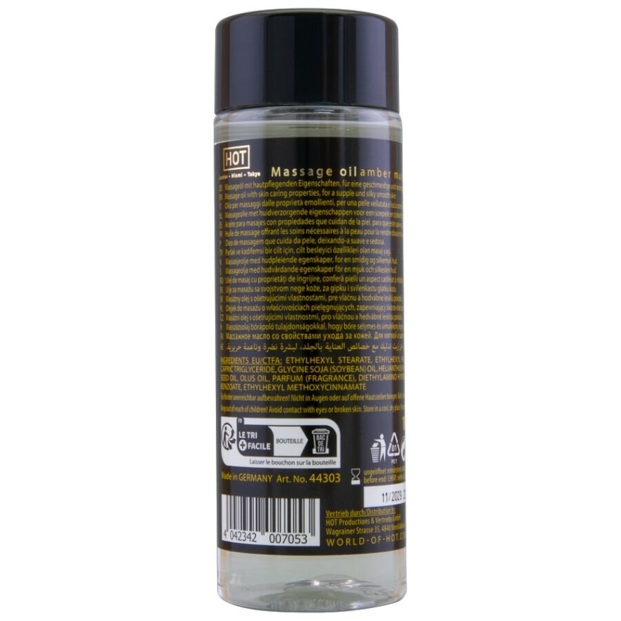 HOT - ACEITE DE MASAJE AMBER & MUSK 100 ML - Imagen 2