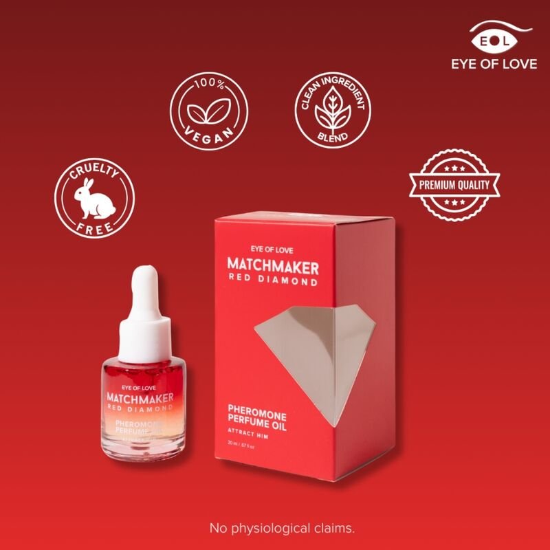EYE OF LOVE - MATCHMAKER RED DIAMOND ACEITE PERFUMADO CON FEROMONAS 20 ML - Imagen 2