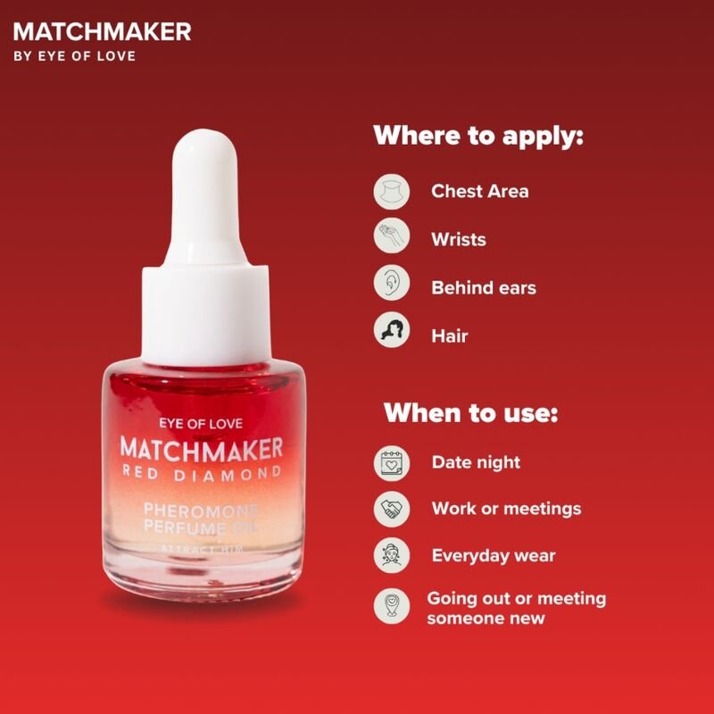 EYE OF LOVE - MATCHMAKER RED DIAMOND ACEITE PERFUMADO CON FEROMONAS 20 ML - Imagen 3
