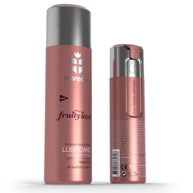 SWEDE - FRUITY LOVE LUBRICANTE FRESAS CON CHAMPAGNE 50 ML - Imagen 2